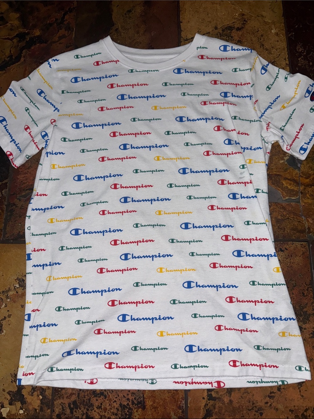 Champion White Kids' Short Sleeve Tee (1147)